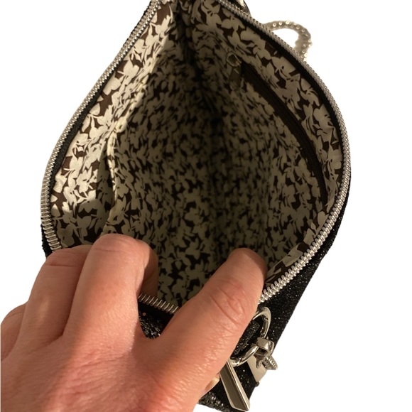 Black Glitter Clutch w/ Chain - NWOT - Picture 5 of 7